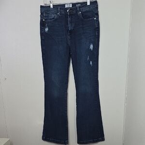 Kensie Dark Blue Flare Jeans